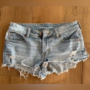 Old Navy Women's OG Straight Jean Shorts - Light Blue